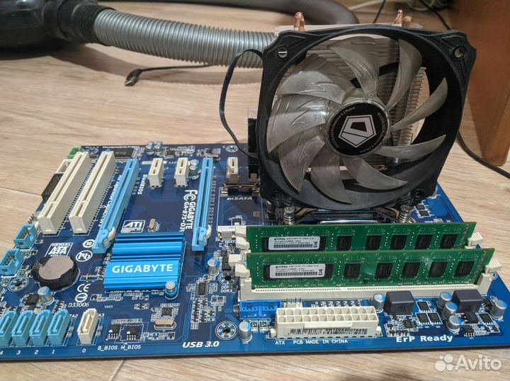 Материнская плата lga 1155, i5-3550, 2x4gb ram