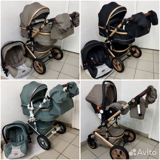 Новая коляска с перекидной ручкой Luxmom 518