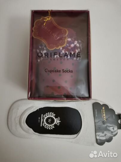 Носки в коробке женские, следки и колготки