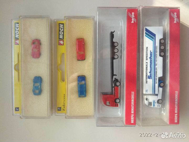 Модели авто на макет Z 1:220