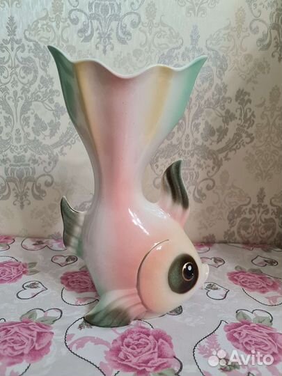 Ваза для цветов Рыбка, керамическая корзина,кувшин