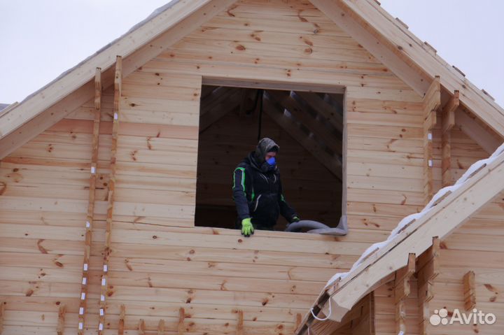 Эковата. Утепление крыш, стен, полов, перекрытий