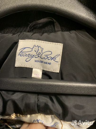 Черное зимнее пальто