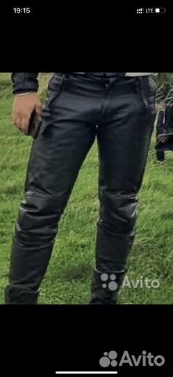Мотоштаны кожаные