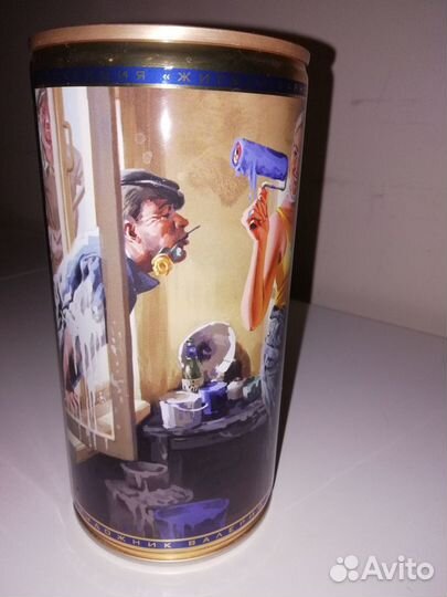 Банки пивные коллекционные. Художник В. Барыкин