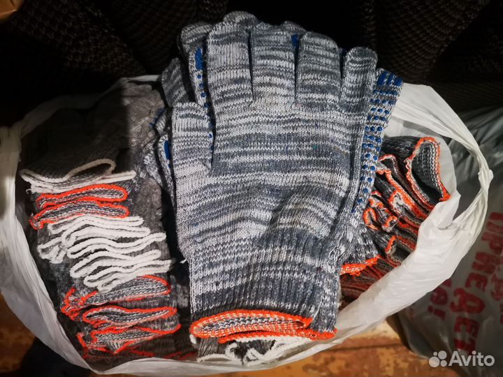 Перчатки хб 10 класс, перчатки нетриловые