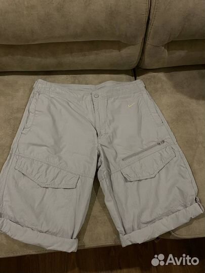 Шорты мужские nike cargo vintage бежевые