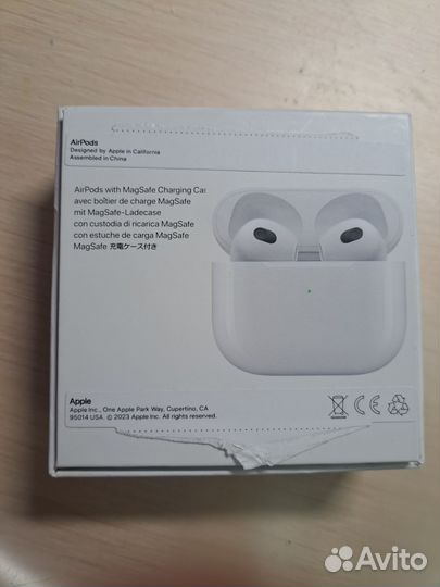 Наушники airpods 3rd generation +чехол