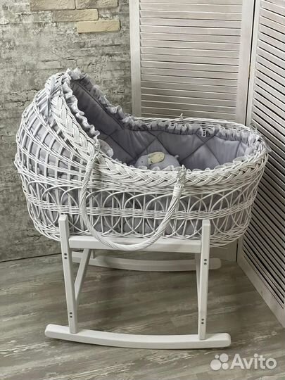 Детская люлька колыбель плетеная из лозы