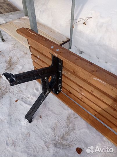 Лавка + стол чугунные
