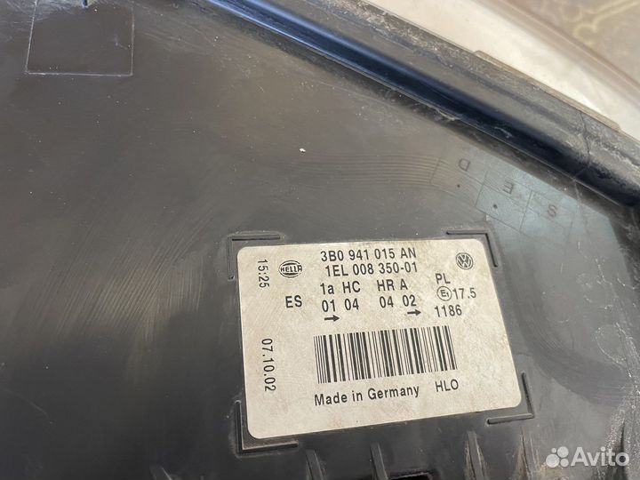 Фары на WV pasat 00-05