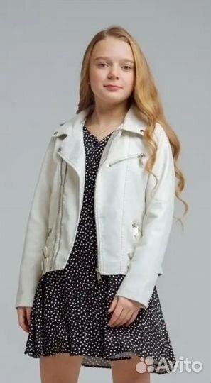 Куртка кожаная для девочки