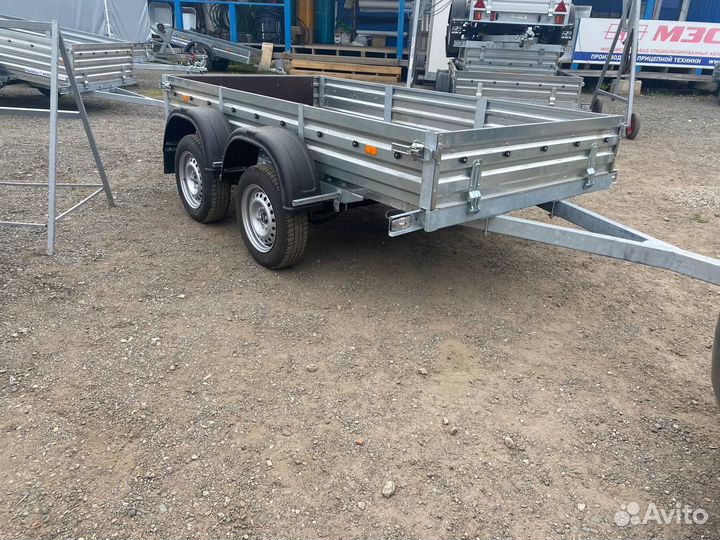 Прицеп с крышкой 33.022 Н1500мм двухосный