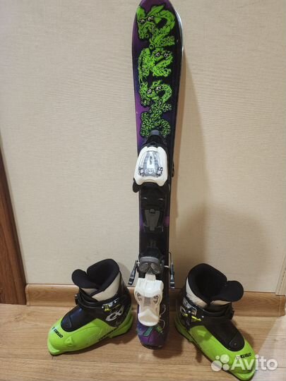 Горные лыжи детские комплект 76