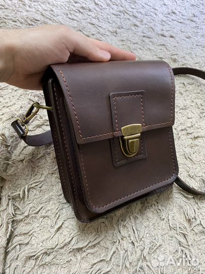 Сумка мужская из натуральной кожи