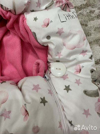 4 в 1.Зимний конверт и комбинезон на выписку