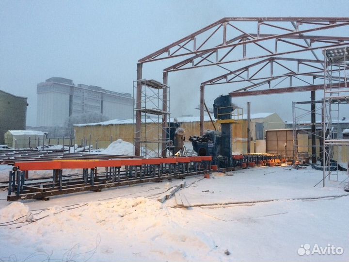 Дробеметная установка для очистки труб