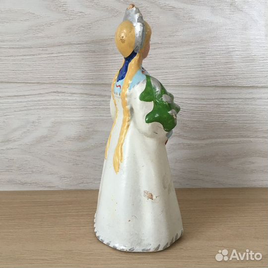 Фигурка опилочная СССР Снегурочка, пресс опилки