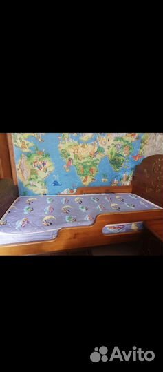 Детская кровать от 3 лет с матрасом бу