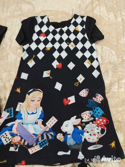 Колготки, платья Алиса в стране чудес