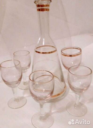 Винводочый Суповой Сервиз Позолота Фарфор Стекло