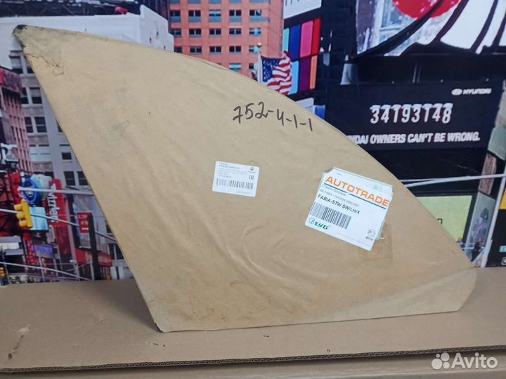 Стекло заднее левое skoda fabia универсал 99-07