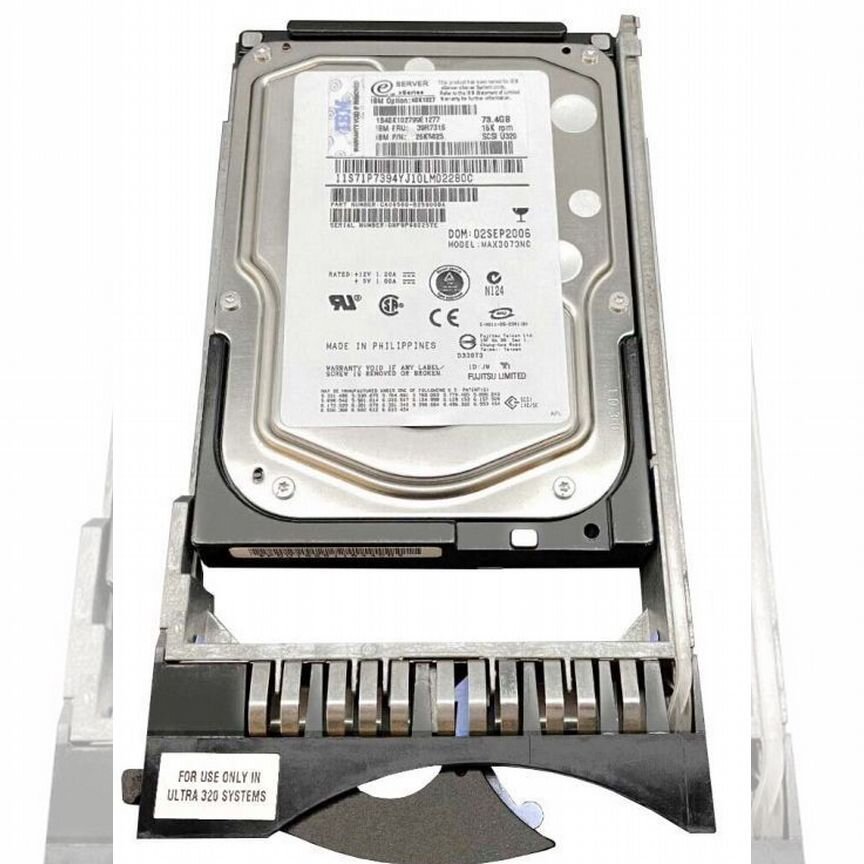 [90P1319] Жесткий Диск Ibm 73,4gb U320scsi 3.5" Hdd 90p1319