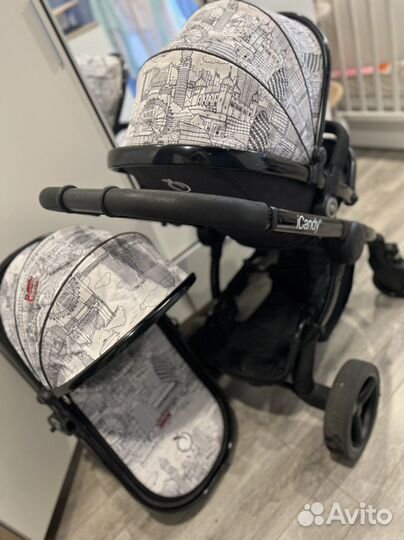 Коляска 2 в 1 icandy, как stokke, joolz