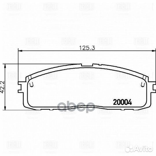 Колодки тормозные toyota mark II X90 92- диск