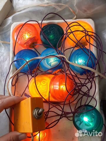 Елочная гирлянда СССР 2х режимная, рабочая