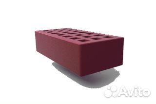 Облицовочный кирпич бордо гладкий 250*120*65 М-150