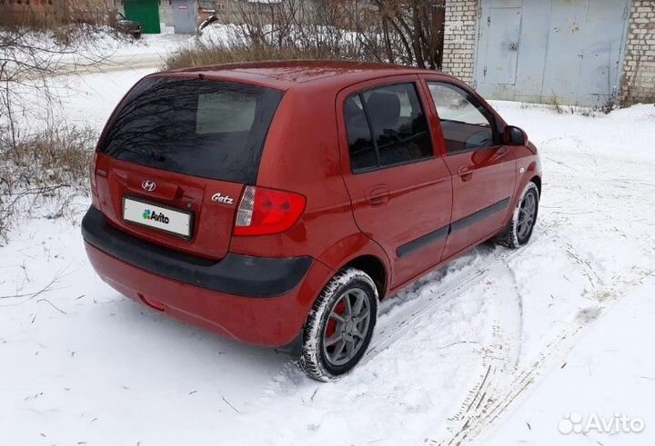 Hyundai Getz 1.4 AT, 2008, битый, 140 000 км