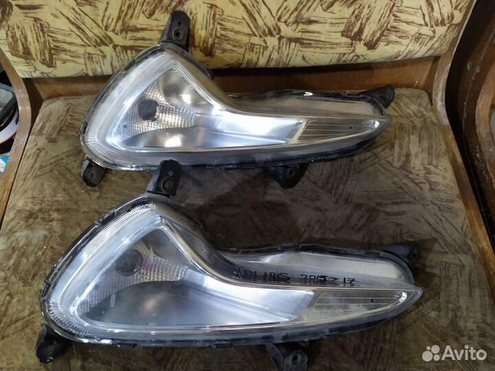 Hyundai Solaris туманка левая 2014-2017г