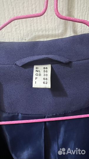 Пиджак большой размер 62