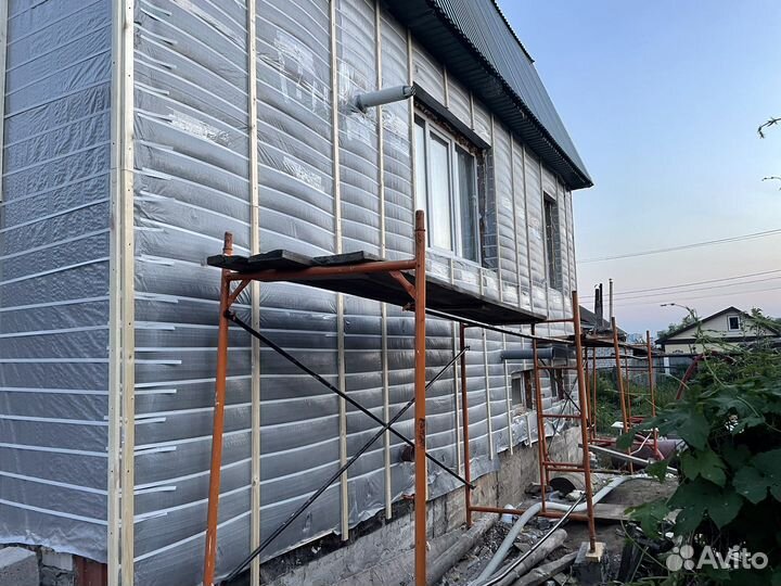 Утепление эковатой
