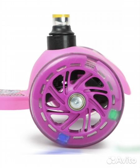 Самокат трехколесный детский Kreiss Barbie