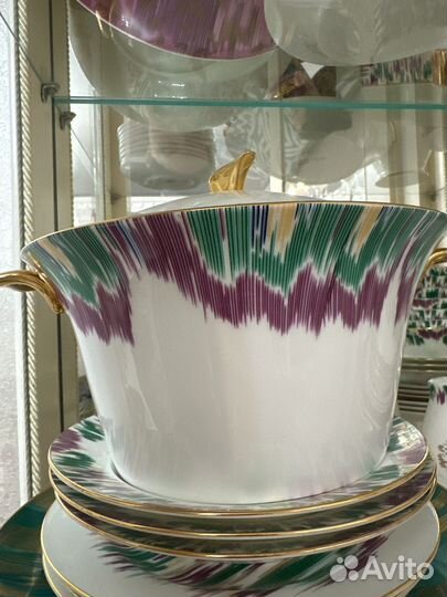 Набор столовой посуды на 6 персон костеной фарфор