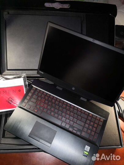 Игровой ноутбук HP omen 17.3, i7, RTX2070 (8Gb)