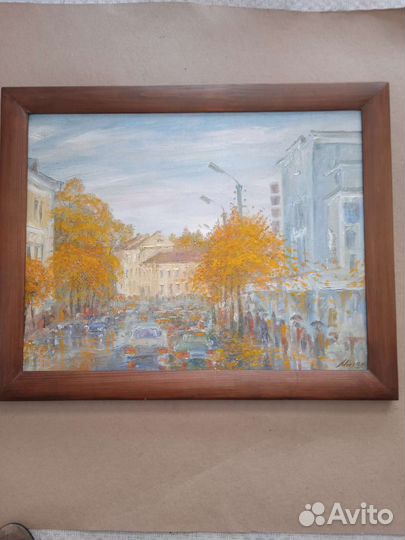 Живопись Осень на проспекте Гагарина