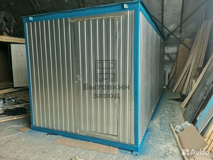 Блок контейнер утепленный в комплекте с электрикой