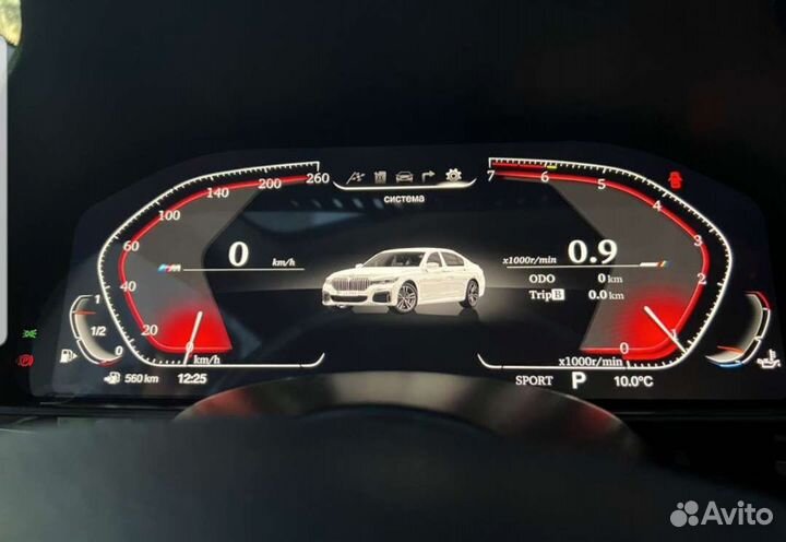 BMW X6 E71 электронная панель приборов