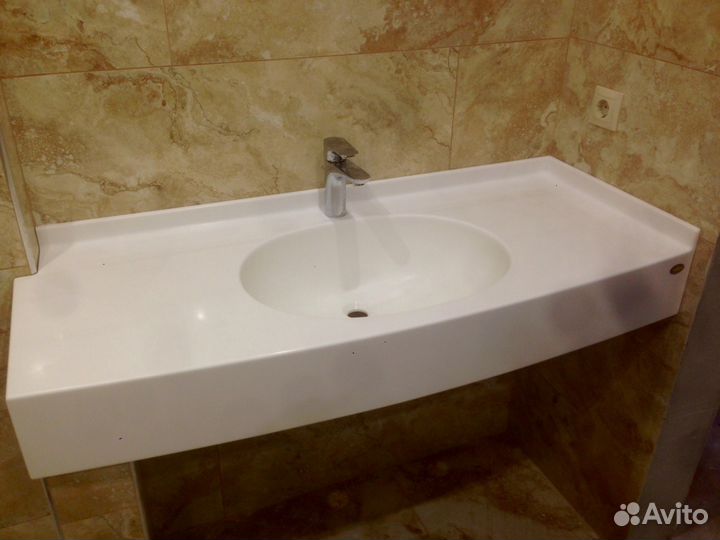 Столешницы подоконники из камня акрил кварц