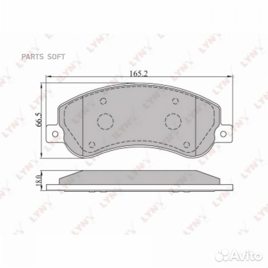 Lynxauto BD-3002 Колодки торм. диск. перед