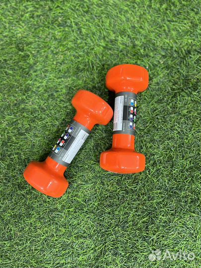 Гантель виниловая starfit db-101 2кг