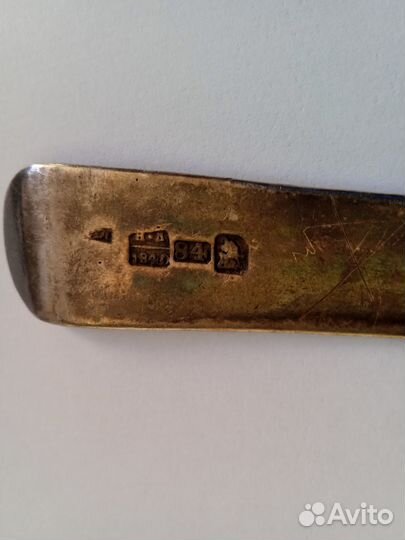 Ложка столовая серебро 52 гр.клейма