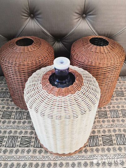 Чехол плетеный на бутыль, корзина плетеная