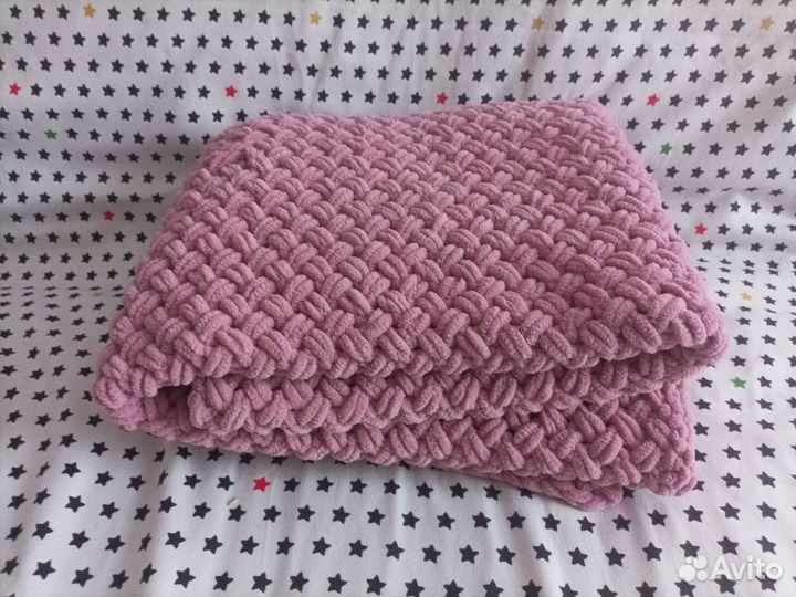 Плед детский вязаный ручная работа