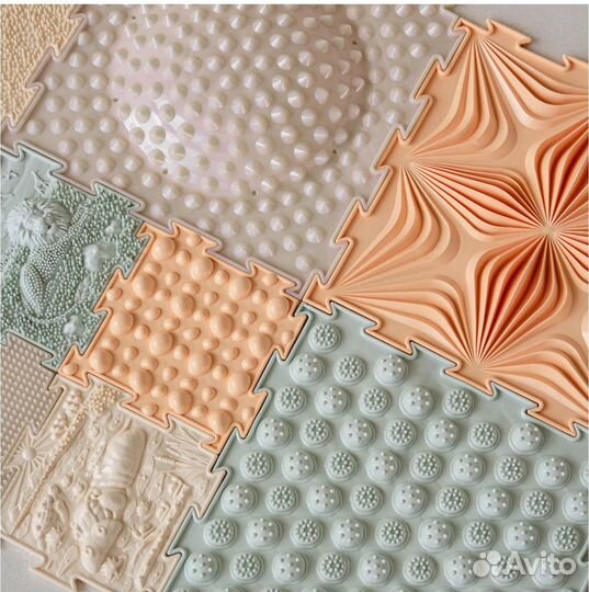 Массажный ортопедический коврик пазл