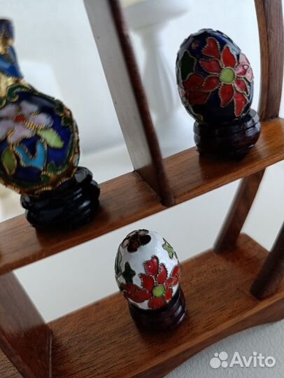 Клуазоне набор вазочки и яйца