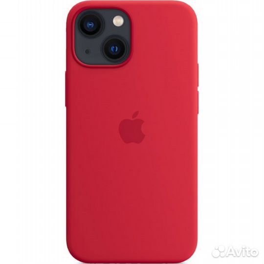 Силиконовый чехол для iPhone 13 (красный)
